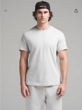 Skims classic cotton grey men's t shirt